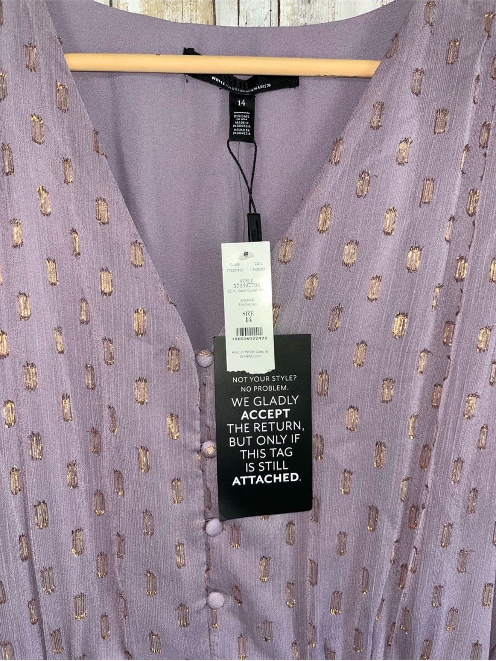 WHBM V-Neck Godet Mini Dress Enchanted Metallic Gold NWT Size 14 - Picture 6 of 7